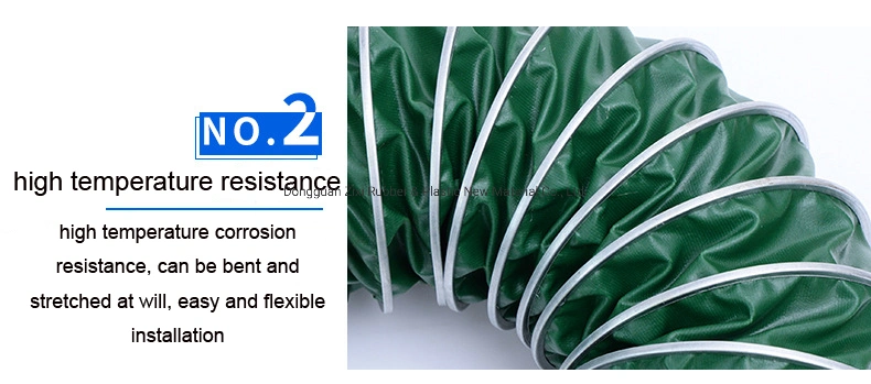 OEM ODM Service Clamped Galvanized Air Flexible Silicon Fabric Hose