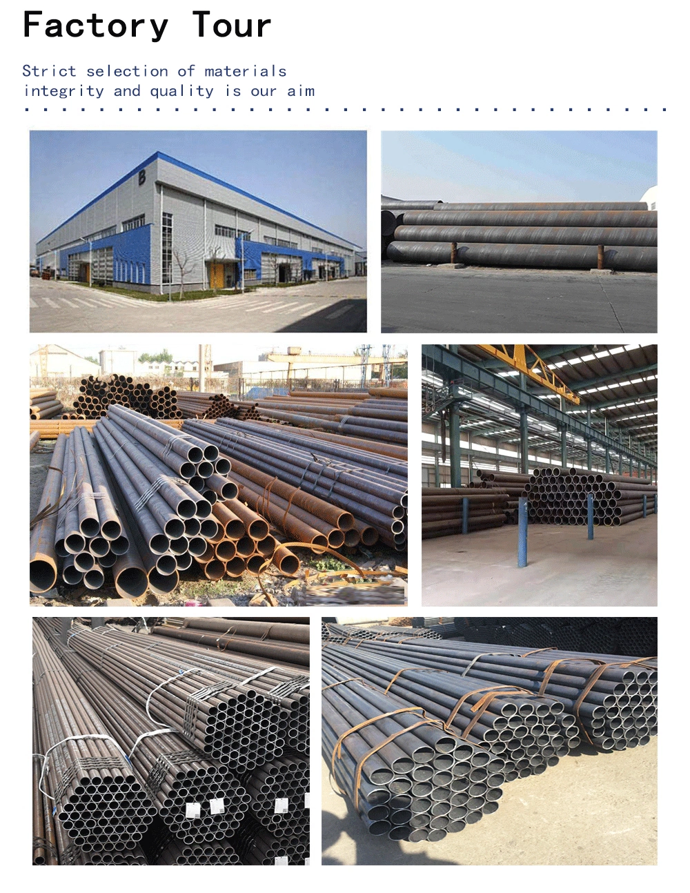 Factory Supply ASTM A106 A53 A192 Q235B Q345b 4140 Seamless Carbon Steel Pipe Tube for Boiler