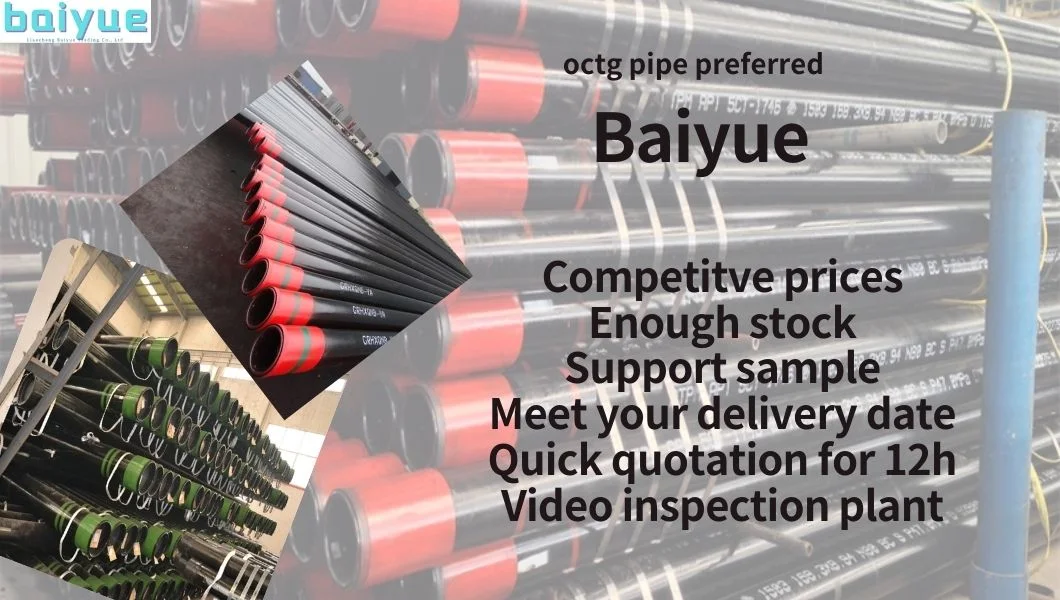 API 5CT Seamless Oilfield Casing Pipes/Carbon Seamless Steel Pipe/Oil Well Drilling Tubing Pipe Low Temperature Tube High-Pressure Boiler Tube Oil Casing