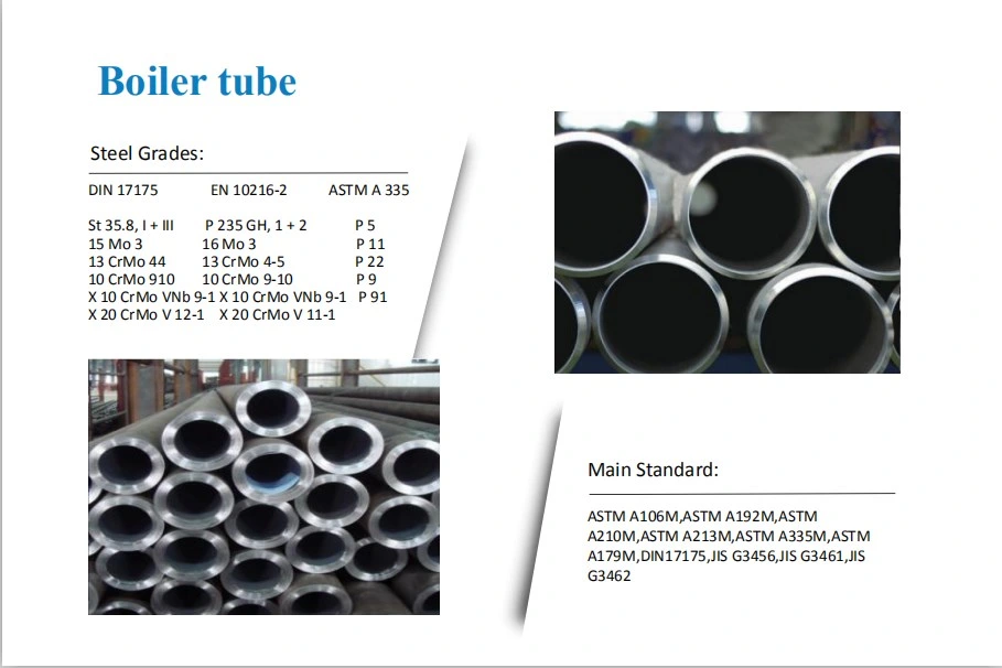 High Pressure Heat Exchanger of Seamless Stainless Steel Condenser/Steam Boiler Tube