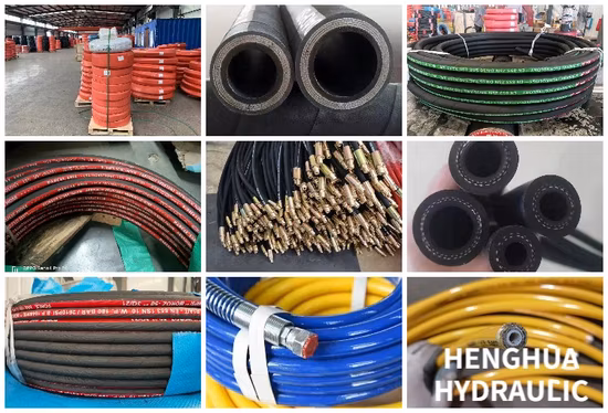 Super Long Service Life Industrial Hydraulic High Pressure Braided Air Rubber Hose Pipe Flexible Hydraulic Hose Assembly